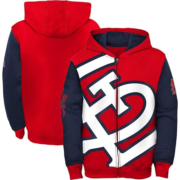 St. Louis Cardinals Reindeer Hoodie Zip Hoodie Red Print Holiday