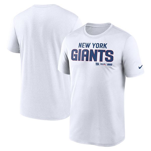 Men's Nike White New York Giants Legend Community Performance T-Shirt