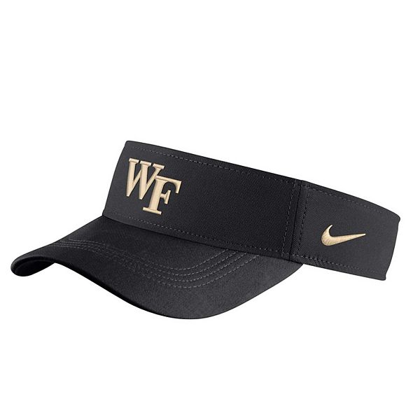 Men's Nike Wake Forest Demon Deacons Black Sideline Performance Visor