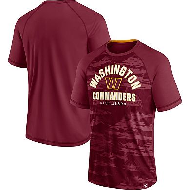 Men's Fanatics Branded Burgundy Washington Commanders Hail Mary Raglan T-Shirt