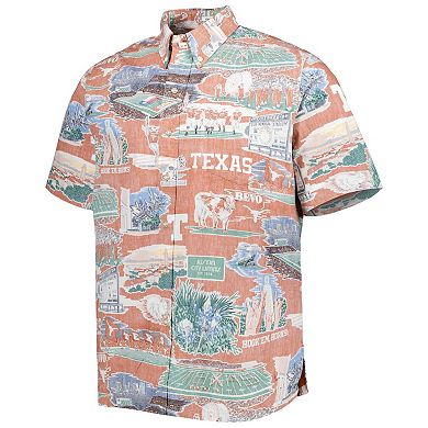 Men's Reyn Spooner Texas Orange Texas Longhorns Scenic Button-Down Shirt