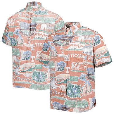 Men's Reyn Spooner Texas Orange Texas Longhorns Scenic Button-Down Shirt
