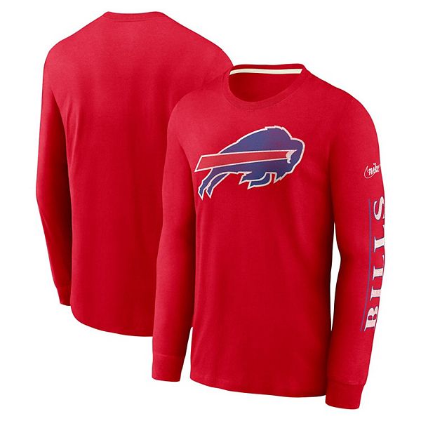 Men's Nike Red Buffalo Bills Fashion Long Sleeve T-Shirt