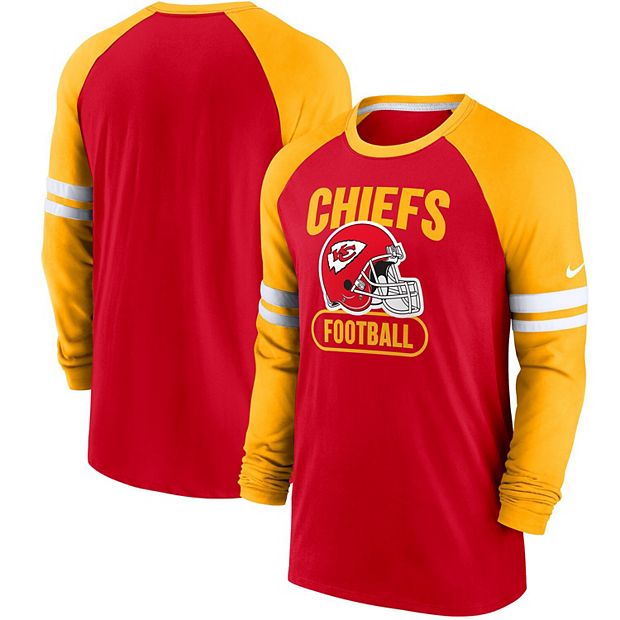 Kansas City Chiefs Nike Women's Fashion 3/4-Sleeve Raglan T-Shirt - Red