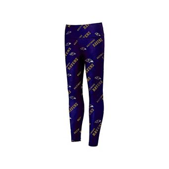 Women's Concepts Sport Purple Baltimore Ravens Breakthrough Allover Print Leggings