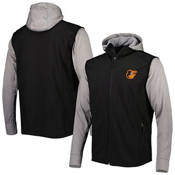 Men's Dunbrooke Black/Gray Baltimore Orioles Alpha Full-Zip Jacket