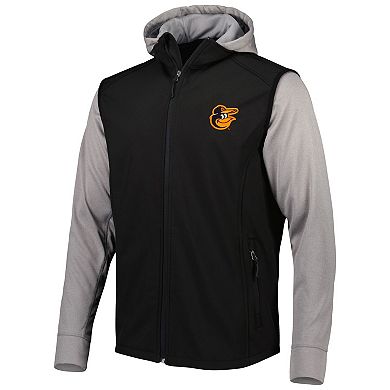 Men's Dunbrooke Black/Gray Baltimore Orioles Alpha Full-Zip Jacket
