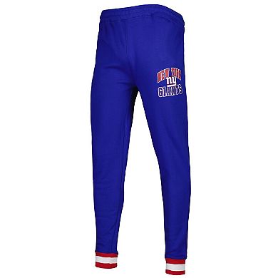 Men's Starter Royal New York Giants Blitz Fleece Jogger Pants