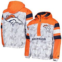 Men's Starter Orange/Navy Denver Broncos Leader Varsity Satin Full