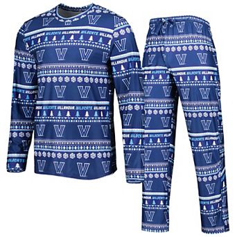 Men's Concepts Sport Navy Villanova Wildcats Swivel Long Sleeve T-Shirt & Pants Sleep Set