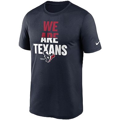 Men's Nike Navy Houston Texans Legend Local Phrase Performance T-Shirt