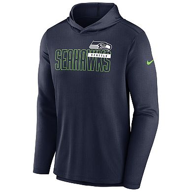 Men's Nike College Navy Seattle Seahawks Performance Team Pullover Hoodie