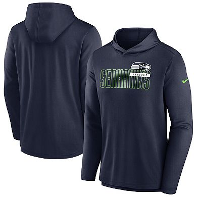Men's Nike College Navy Seattle Seahawks Performance Team Pullover Hoodie