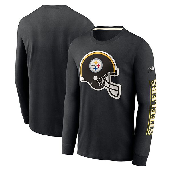 Men's Nike Black Pittsburgh Steelers Fashion Long Sleeve T-Shirt