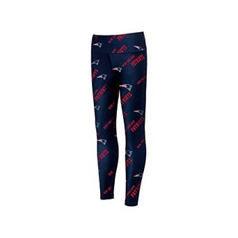Women's Concepts Sport Navy New England Patriots Breakthrough Allover Print Leggings