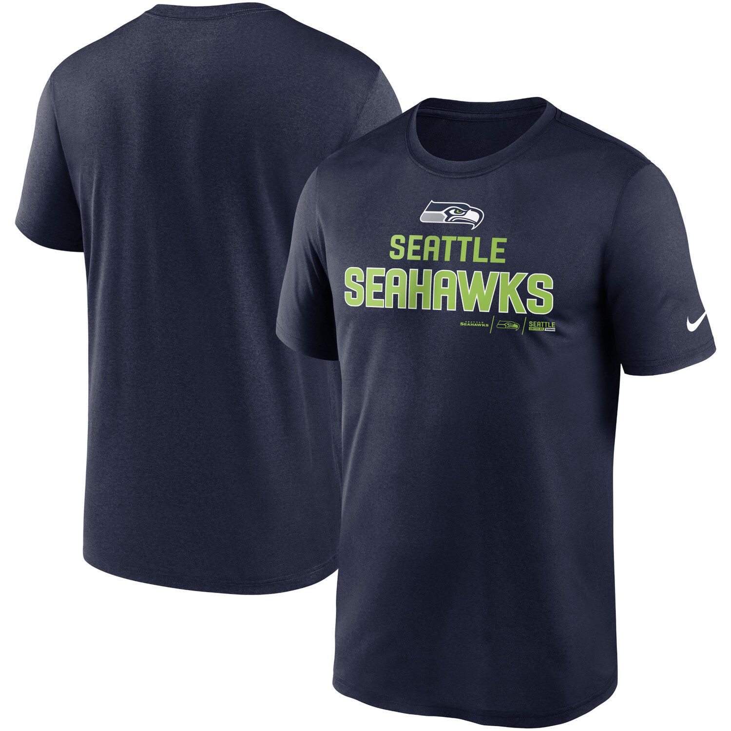 Nike Women's Fashion (NFL Seattle Seahawks) High-Hip T-Shirt in Green, Size: XL | NKZZ012K78-06V