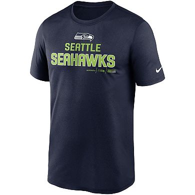 Men's Nike College Navy Seattle Seahawks Legend Community Performance T ...