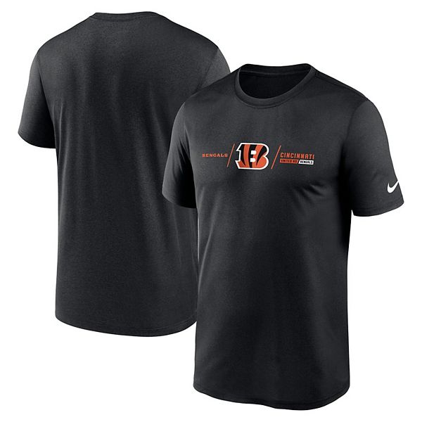 Men's Nike Black Cincinnati Bengals Legend Logo Performance T-Shirt Size: Medium