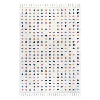 nuLoom Behati High-Low Polka Dot Tassel Area Rug