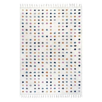 nuLoom Behati High-Low Polka Dot Tassel Area Rug