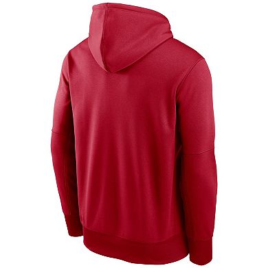 Men's Nike Red Tampa Bay Buccaneers Fan Gear Wordmark Performance Pullover Hoodie