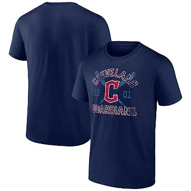 Men's Fanatics Branded Navy Cleveland Guardians Second Wind T-Shirt