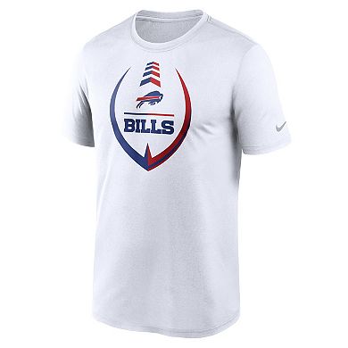 Men's Nike White Buffalo Bills Icon Legend Performance T-Shirt