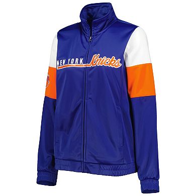 Women's G-III 4Her by Carl Banks Blue New York Knicks Change Up Full-Zip Track Jacket