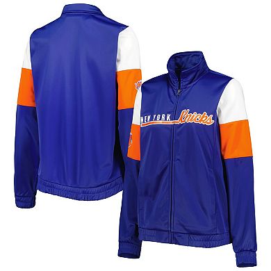 Women's G-III 4Her by Carl Banks Blue New York Knicks Change Up Full-Zip Track Jacket