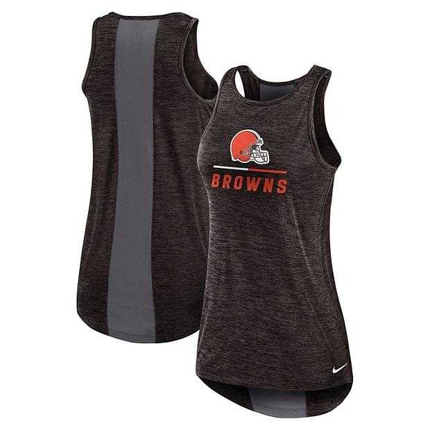 Women's Nike Brown Cleveland Browns High Neck Performance