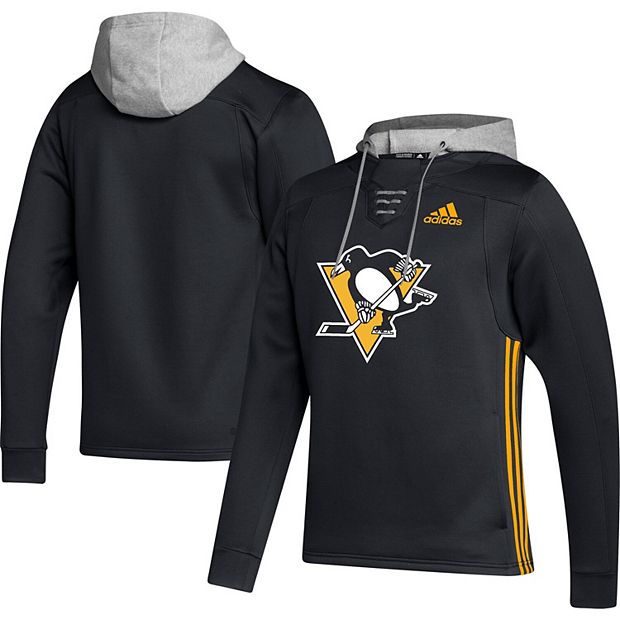 Men's adidas Black Pittsburgh Penguins Skate Lace AEROREADY Team