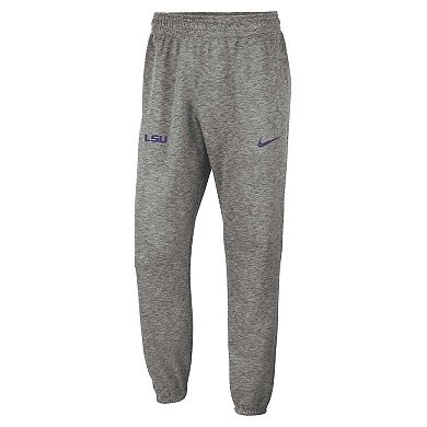 Men's Nike Heather Gray LSU Tigers Team Logo Spotlight Performance Pants