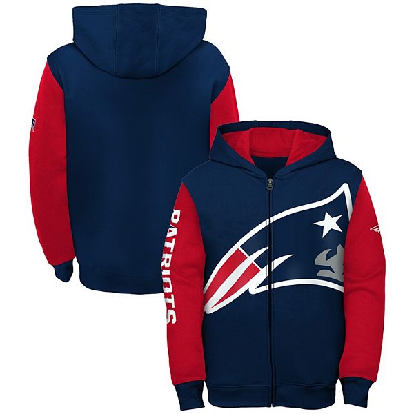 New England Patriots NFL Pullover Cotton Poly Hoodie Navy Men S [New w  tags] | SidelineSwap