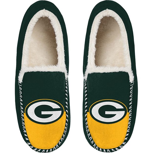 FOCO NFL Green Bay Packers Men's Slip on Slippers