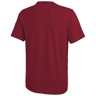 Men's New Era Burgundy Washington Commanders Combine Authentic Training Huddle Up T-Shirt