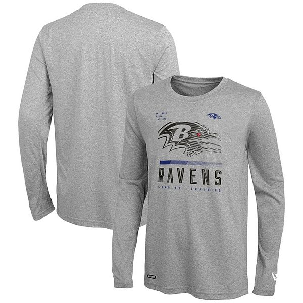 Baltimore Ravens Cutter & Buck Advantage Long Sleeve Polo - Gray