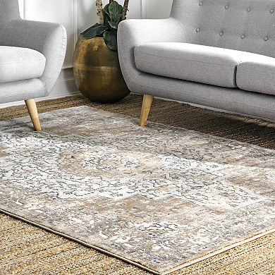 nuLoom Vintage Medallion Thea Area Rug