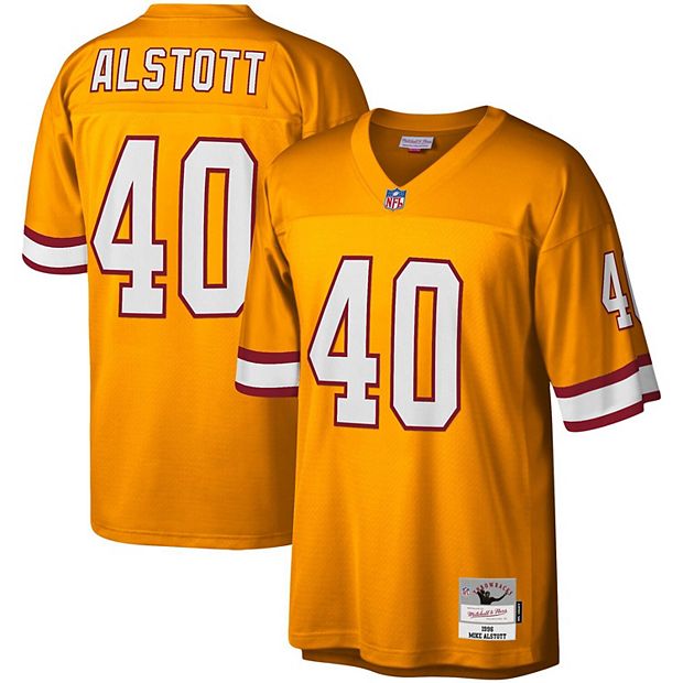 Men's Mitchell & Ness Mike Alstott Orange Tampa Bay Buccaneers Big & Tall  1996 Retired Player Replica Jersey