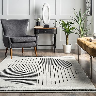 nuLoom Blaire Contemporary Solar Eclipse Area Rug