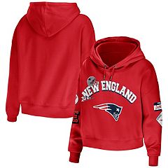 Women's NFL New England Patriots Raw Edge Hoodie