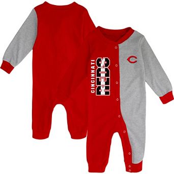 Infant Red/Gray Cincinnati Reds Halftime Sleeper