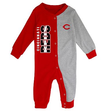 Infant Red/Gray Cincinnati Reds Halftime Sleeper