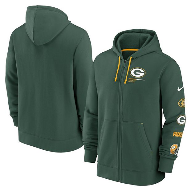 Green Bay Packers Nike Green Pullover Hoodie