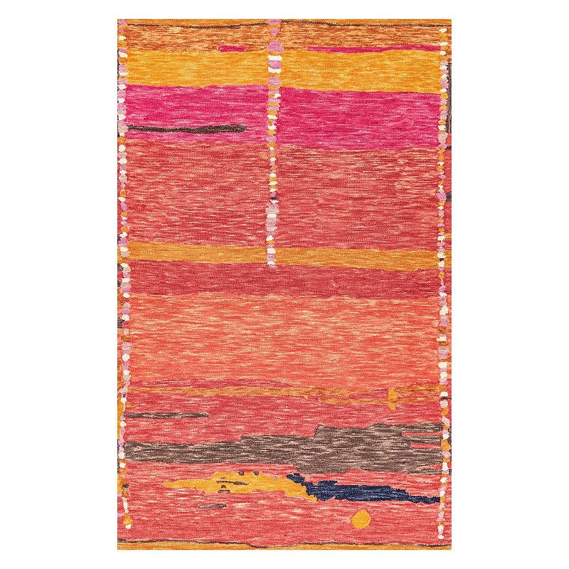 nuLoom Elliott Modern Abstract Area Rug, Multicolor, 7.5X9.5 Ft
