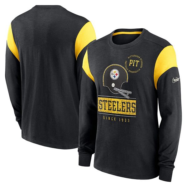 Nike Pittsburgh Steelers Black Playbook Long Sleeve T Shirt