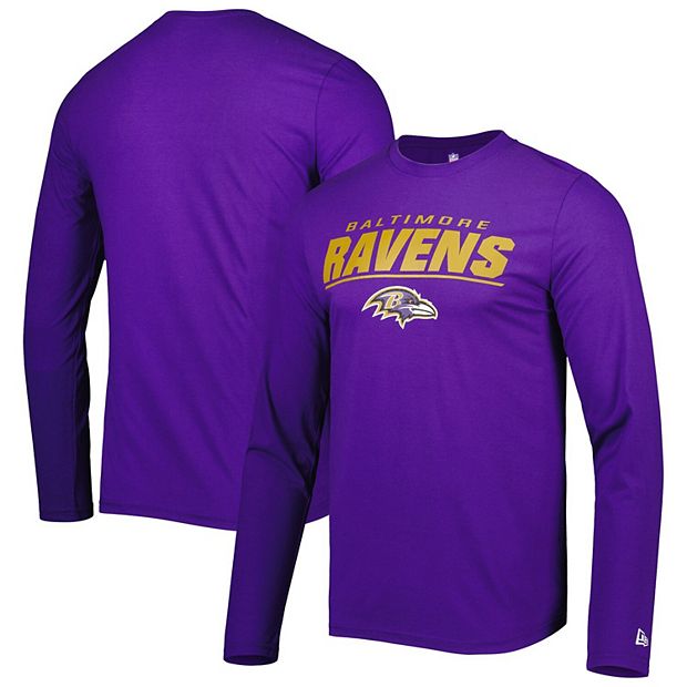 Men's New Era Black Baltimore Ravens State Long Sleeve T-Shirt