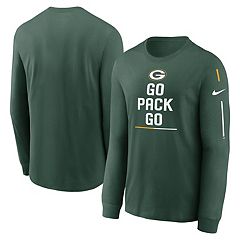 Nike / Men's Green Bay Packers Sideline Legend Velocity Gold Long Sleeve T- Shirt