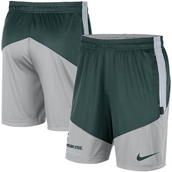 Men's Nike Green/Gray Michigan State Spartans Team Performance Knit Shorts