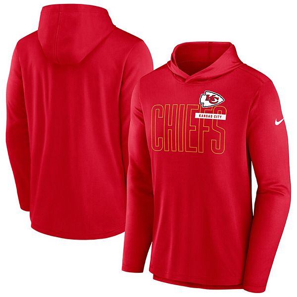 Men's Kansas City Chiefs Hoodie Sideline Logo Performance Pullover