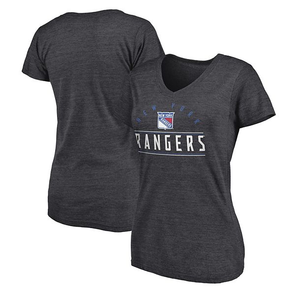 Men's Fanatics Branded Heather Gray/White New York Rangers Team